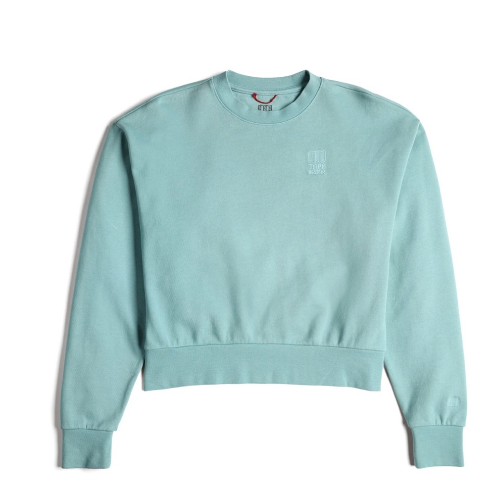 Topo Designs Crewneck Sweater in Sage